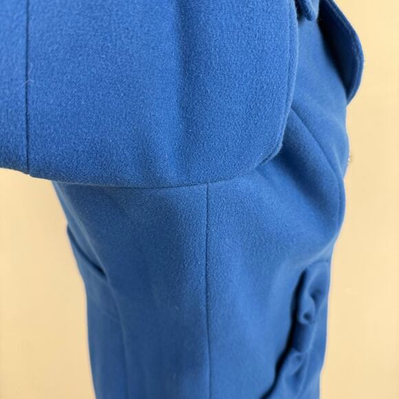 TOMMY GIRL by Tommy Hilfiger | Blue Double Breasted Pea Coat | Women's Large - Picture 8 of 13